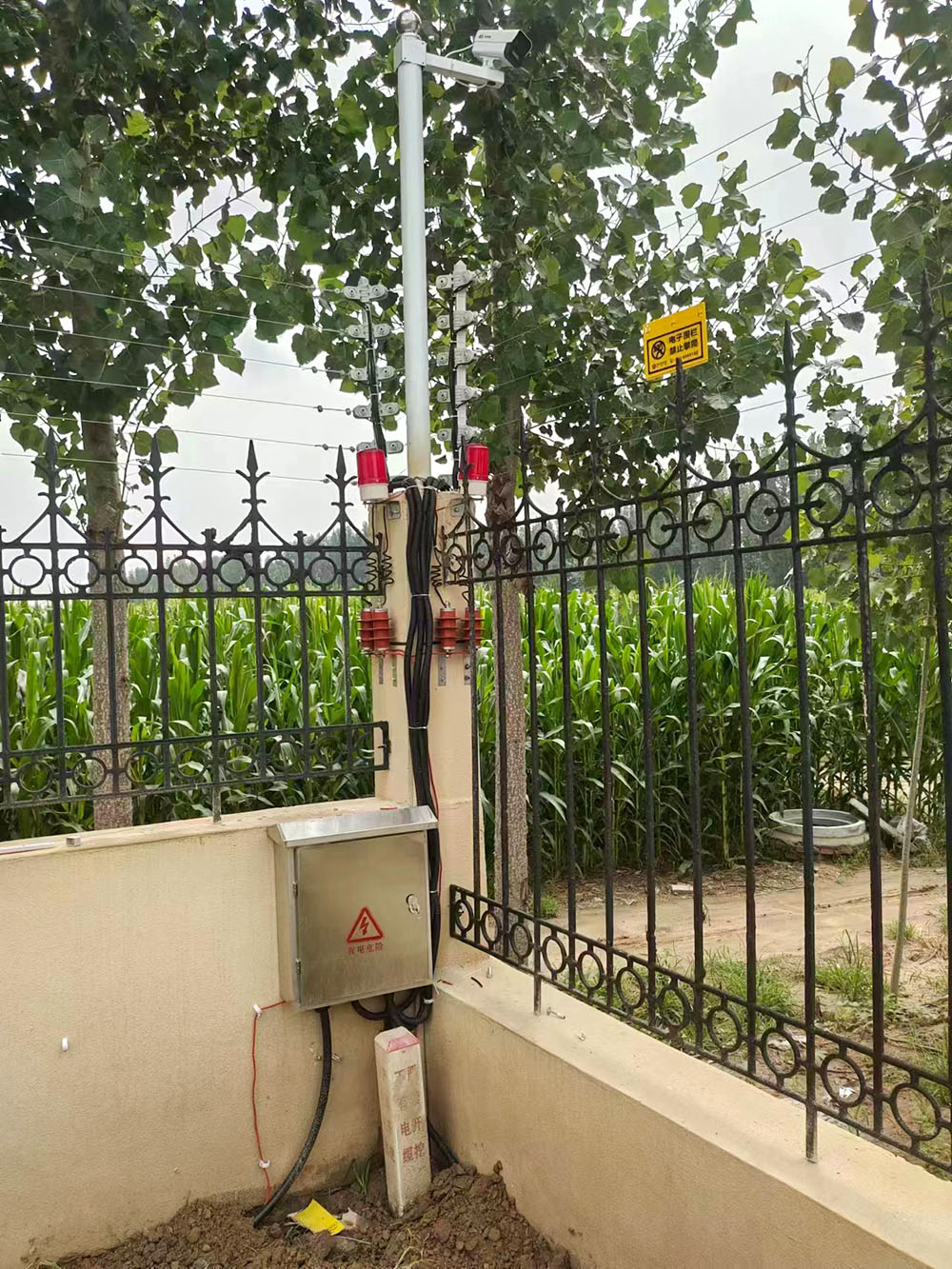 梁山公用水务有限公司|脉冲电子围栏 红外对射