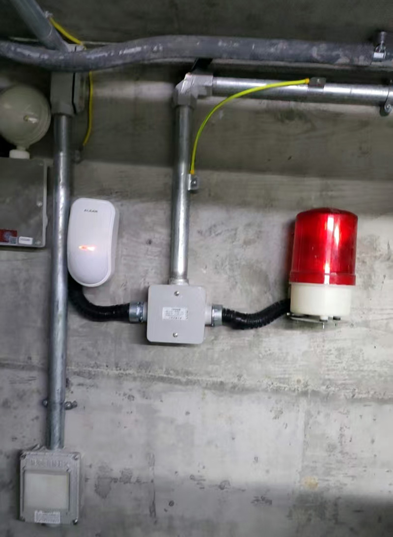 海南管廊 |  红外探测器 门磁 声光报警器