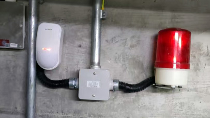 海南管廊 |  红外探测器 门磁 声光报警器